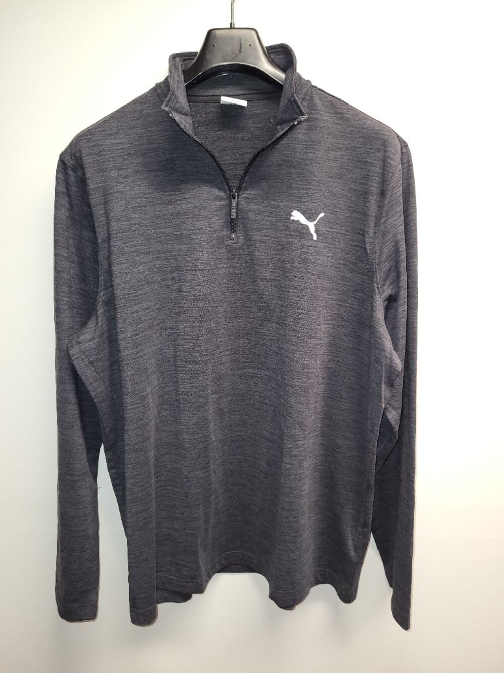 PUMA Men’s Quarter Zip Pullover XL Gray Long Sleeve Athletic Performance Top